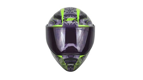 Casco KOV Wrap Verde ABATIBLE Certificado Dot para Moto