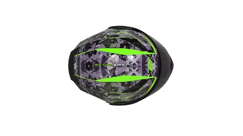 Casco KOV Wrap Verde ABATIBLE Certificado Dot para Moto