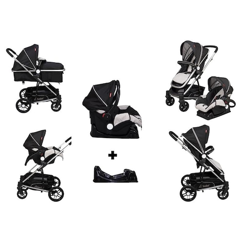 Carriola 3 En 1 D'bebé Travel System Crown Negro