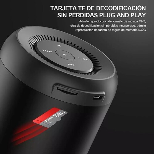 Bocina Bluetooth 5.0 Portátil,altavoz Con Sonido Estéreo Hd
