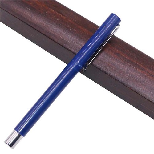 Pluma Tipo Fuente para Firmar MXSBW-005 1pza 0,5mm 4mm Azul 1 Tintas Azul Marino Acero Inoxidable Para Cartucho LargeCartri, SwiftBlue