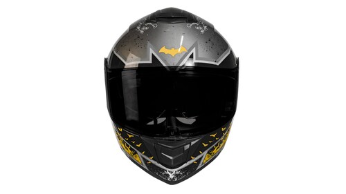  CASCO KOV BATMAN ZERO AMARILLO ABATIBLE CON LED DC COMICS CERTIFICADO DOT