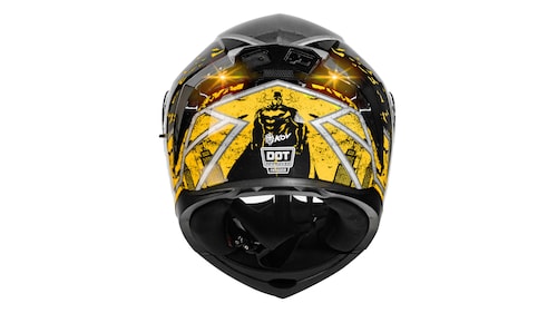  CASCO KOV BATMAN ZERO AMARILLO ABATIBLE CON LED DC COMICS CERTIFICADO DOT