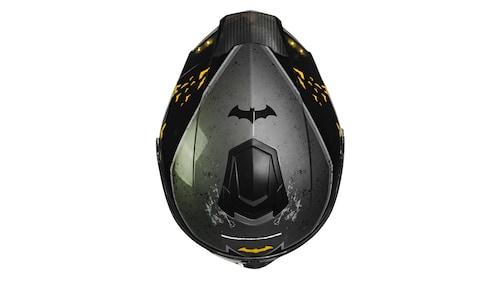  CASCO KOV BATMAN ZERO AMARILLO ABATIBLE CON LED DC COMICS CERTIFICADO DOT