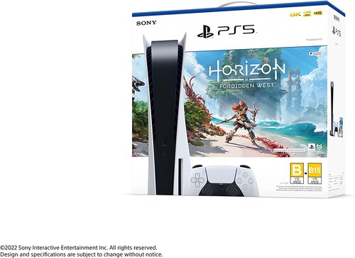 Consola PS5 Digital + Horizon Forbidden West™ (Pack) - Digital + Horizon  Edition : : Videojuegos