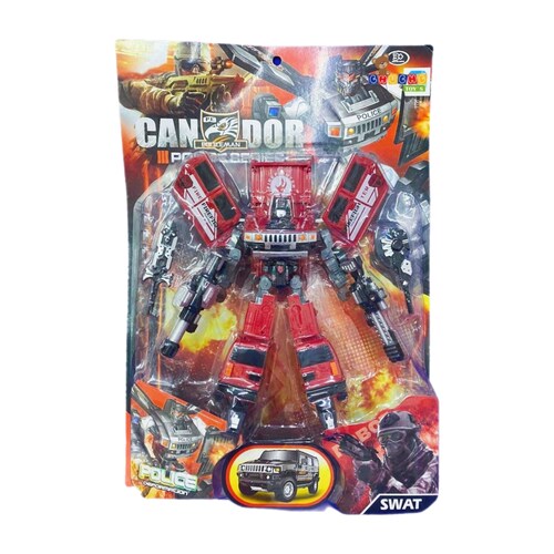 Transformer Robot Carro Juguete Blister Grande 2en1