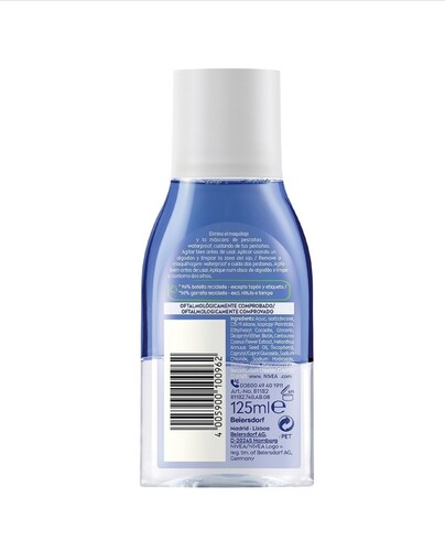 Desmaquillante De Ojos Nivea Bifásico Con Biotina - 125 Ml