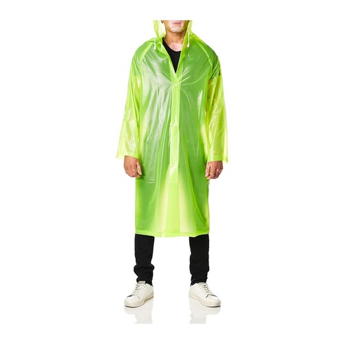 Gabardina Impermeable Alta Visibilidad PVC Verde Surtek