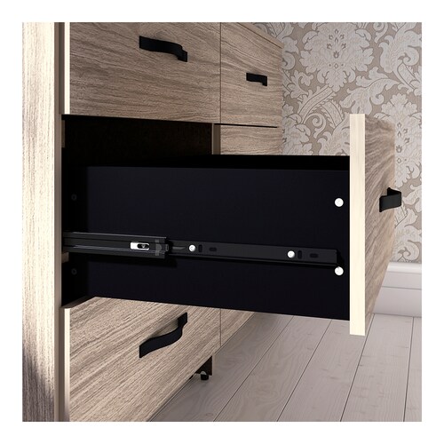 Cajonera 6 Cajones Playcon Color Roble Touch.