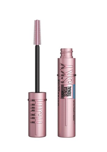 Máscara de pestañas Maybelline Lash Sensational Sky High waterproof 0.2 fl oz color very black