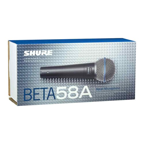 Microfono shure Beta Beta 58A dinámico supercardioide 