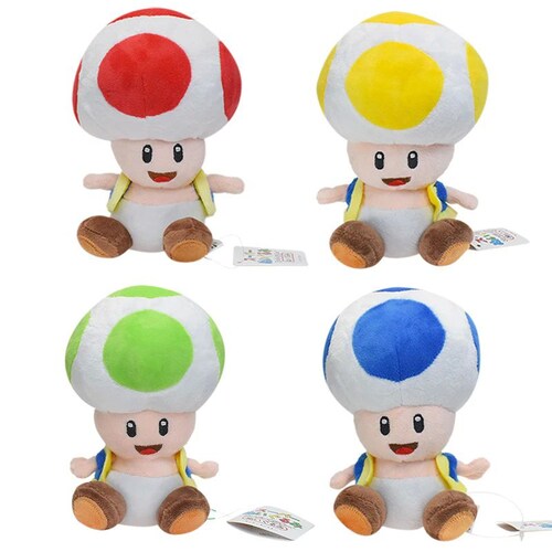Peluche Toad Verde Nintendo 20 Cm Super Mario Bros.