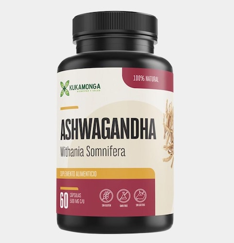 Ashwagandha Kukamonga 60 Caps De 500 Mg.