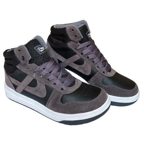 Tenis Panam urbano Bota Gris-Negro 0107310026.