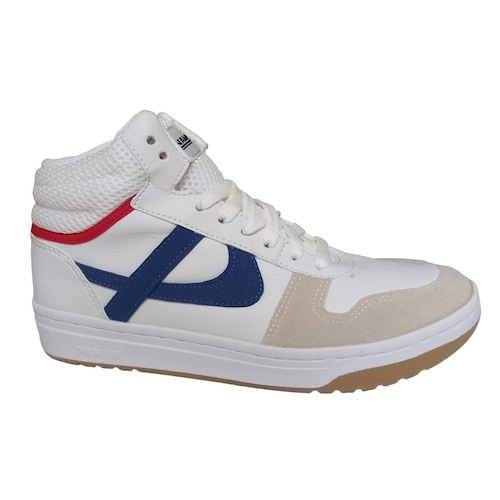 TENIS PANAM BOTA UNISEX BLANCO-AZUL-ROJO