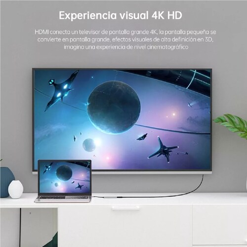 Hub Adaptador Hdmi 4k,usb 3.0,sd,micro Sd,tipo C A Tipo C