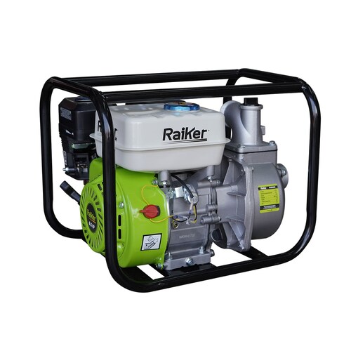 MOTOBOMBA AUTOCEBANTE A GASOLINA RAIKER 6.5 HP 2X2 4 TIEMPOS - RKB2265