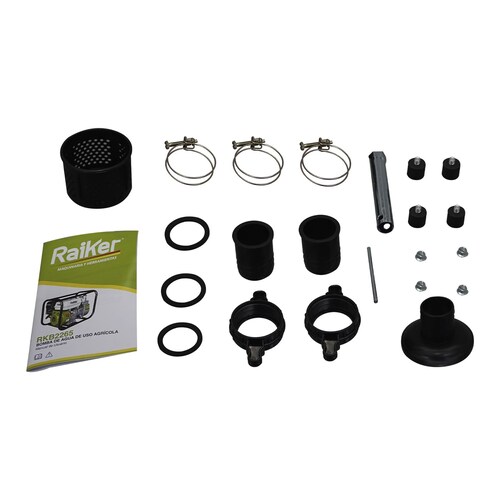 MOTOBOMBA AUTOCEBANTE A GASOLINA RAIKER 6.5 HP 2X2 4 TIEMPOS - RKB2265