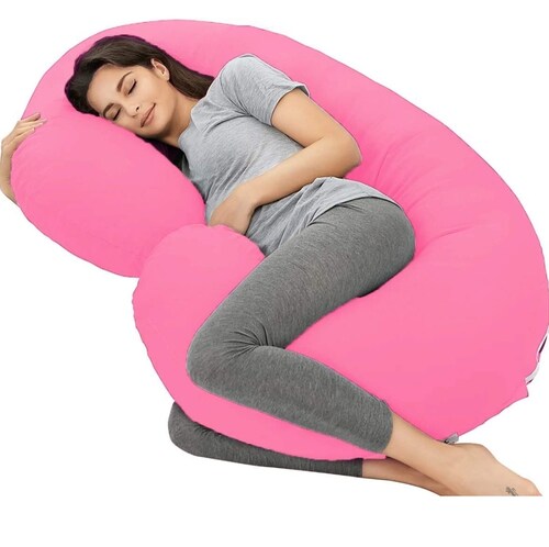 Almohada de Embarazo y Lactancia en G con Relleno Suave.