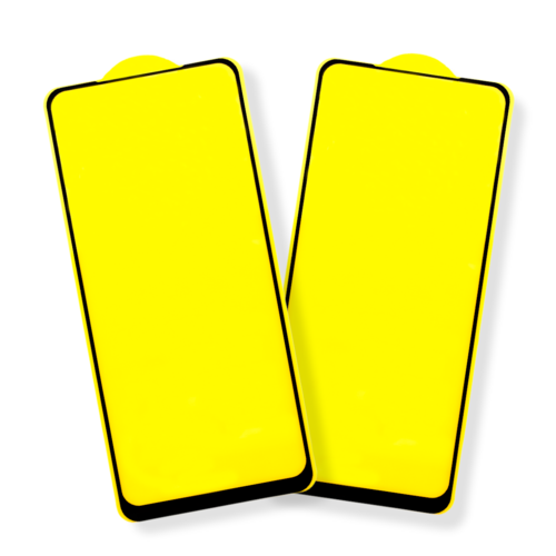 2x Mica Cristal 9D Protector de Pantalla para Motorola MOTO G71 5G con Marco Color Negro