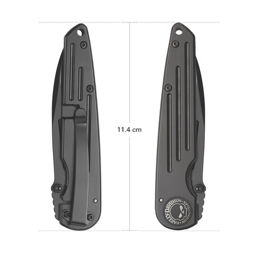 Navaja Lisa Negra Harley Davidson