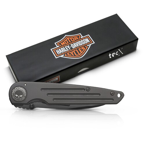 Navaja Lisa Negra Harley Davidson
