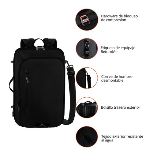 Mochila META CARBON Negra Ascentials Pro