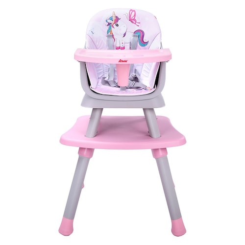 D´bebe Silla Alta Grow With Me 4 En 1 Unicornio Rosa.