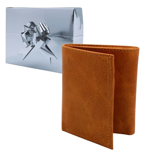 Cartera Billetera Carteras México Triple Piel Genuina Regalo Hombre