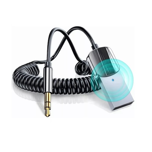 Receptor Bluetooth Usb Para Auto Con Toma Aux De 3.5mm