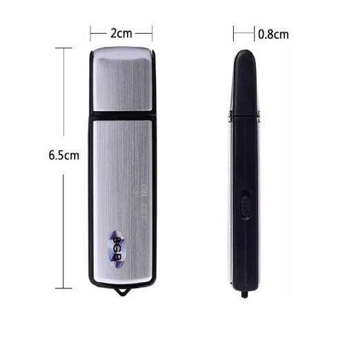 Grabadora De Voz Mini Micrófono Espía Con Usb 8gb