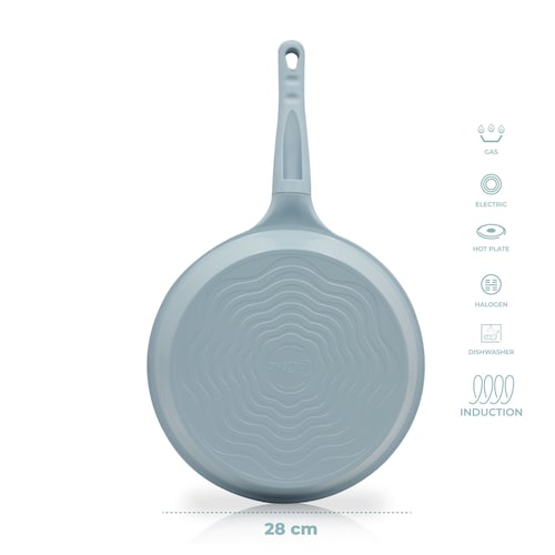 Sartén 28 Cm Antiadherente Libre De Toxinas Con Inducción.