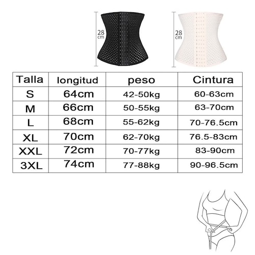 Faja Cinturilla Colombiana Corset Reductor Lenceria Femenina Color Negro Mas Parches Slim Patch Para Adelgazar.