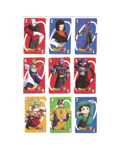 Juego Cartas Uno Dragon Ball Super