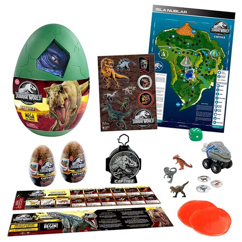 Figuras de Acción Bandai Mega Huevo Sorpresa Jurassic World 