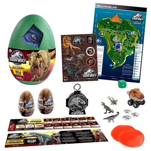 Figuras de Acción Bandai Mega Huevo Sorpresa Jurassic World 