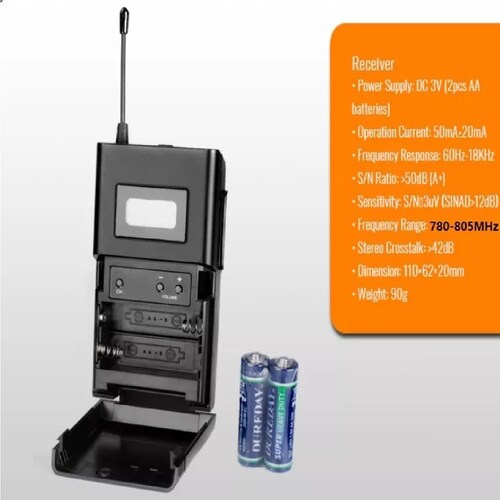 Receptor  Wpm-200r Del Sistema Transmisión Audio