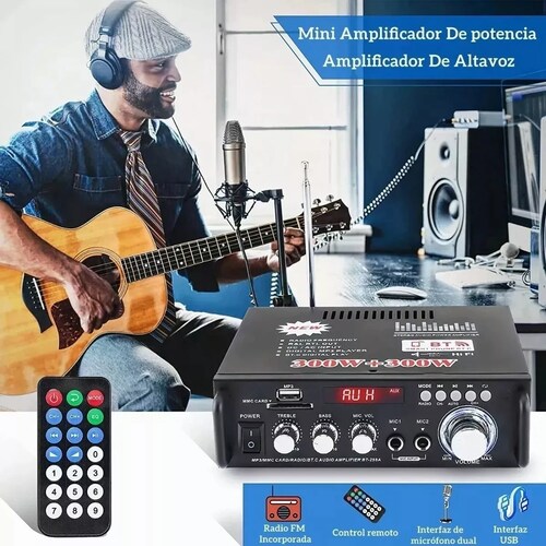 Hifi Bluetooth Stereo Audio Amplifier 2 Channels 600w