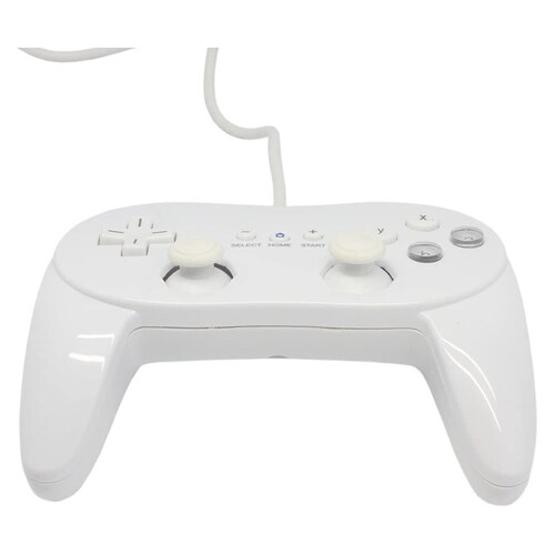 Wii Control Pro Compatible Con Wii Y Wii U (Blanco)