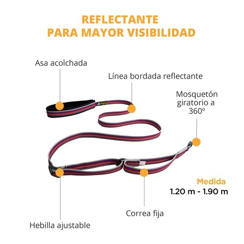 Correa Urbana para Perro WILD ASTER Violeta Ollydog