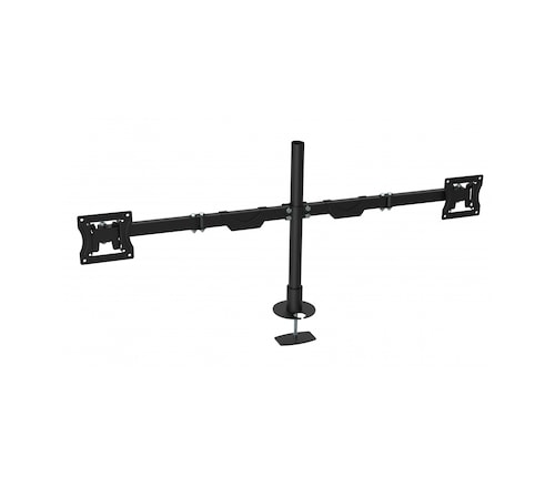 Soporte ghia 2 monitores montaje mesa escritorio doble brazo articulado 32 pulg 10kg por brazo