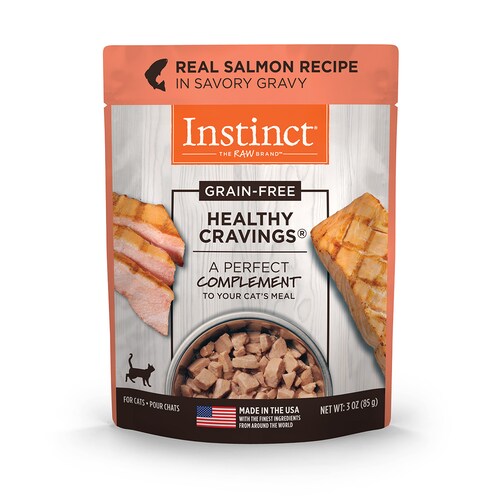 Instinct Alimento Húmedo Healthy Cravings Instinct 24 Pack Para Gato, Sobre Sabor Salmón. 85 g.