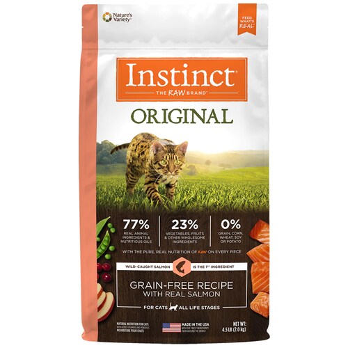 Instinct Original Alimento para Gatos con Carne Real de Salmón, Alto en Proteína y libre de granos, 2kg