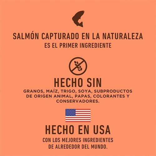 Instinct Original Alimento para Gatos con Carne Real de Salmón, Alto en Proteína y libre de granos, 2kg