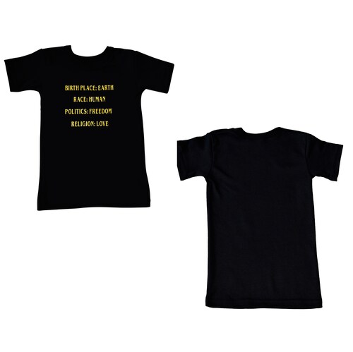 Playera para niños con mensaje de amor para expresarse con estilo