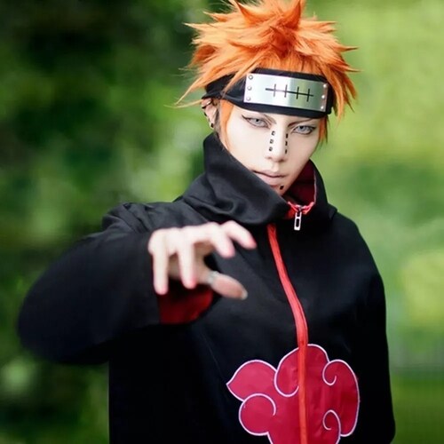 Disfraz De Naruto Akatsuki Ninja Abrigo Capa Cosplay Ropa TALLA XL, FUNBU