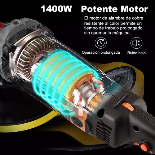 Pulidora Para Autos Motocicleta Goxawee Prof. 7 180mm 1400w