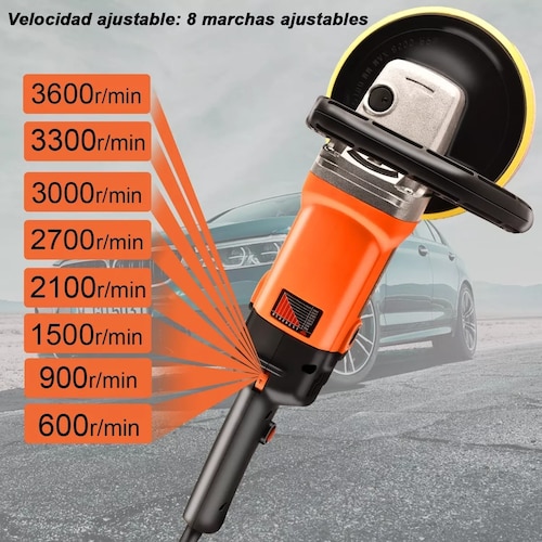Pulidora Para Autos Motocicleta Goxawee Prof. 7 180mm 1400w