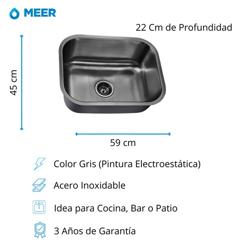 Tarja Sencilla Para Submontar, Incluye Mezcladora Y contra Canasta