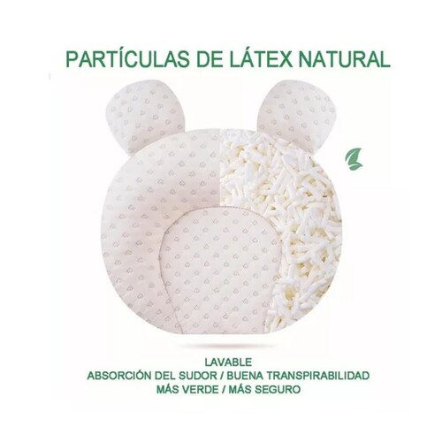 Almohadas Para Bebé Almohada De Peluche Cabeza Plana Latex